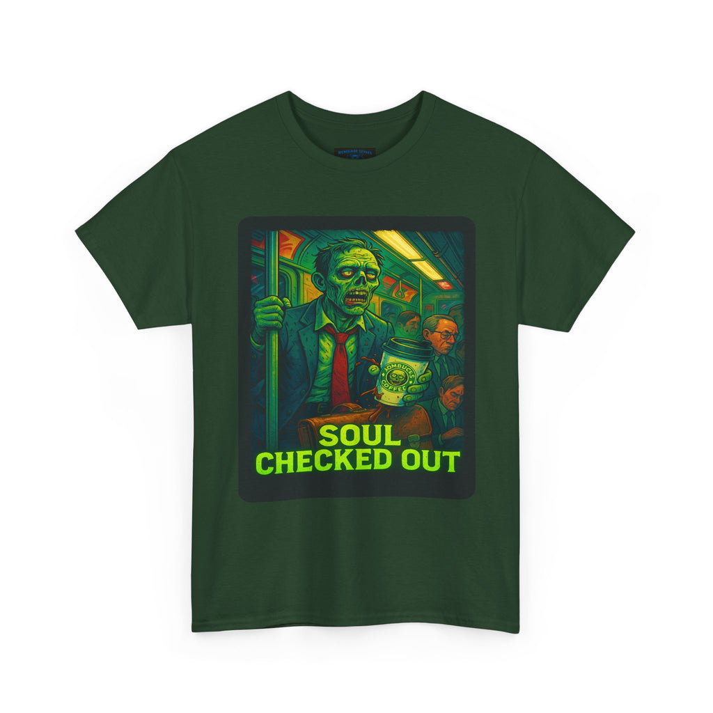 Soul Checked Out Tee - Unisex Heavy Cotton, Funny Graphic Tee, Gifts for Halloween, Casual Wear, Street Style
