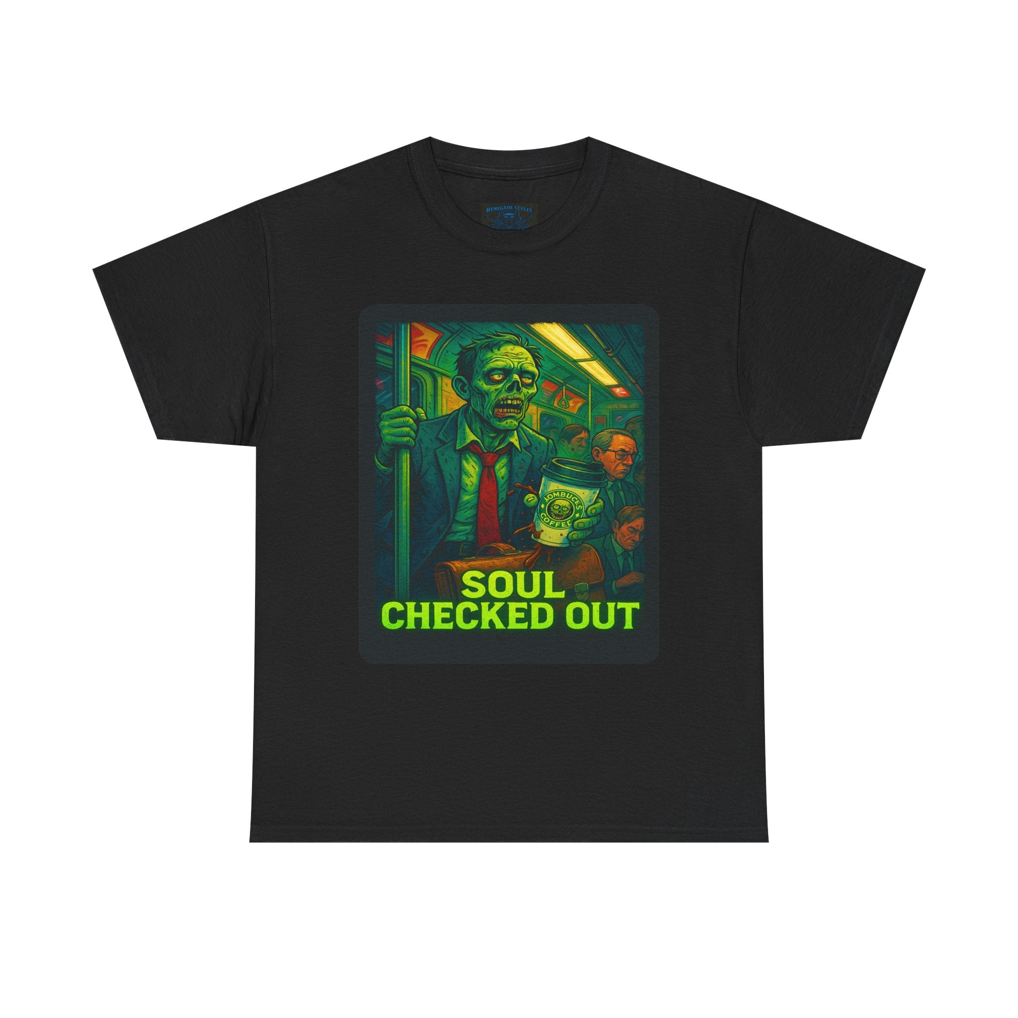 Soul Checked Out Tee - Unisex Heavy Cotton, Funny Graphic Tee, Gifts for Halloween, Casual Wear, Street Style