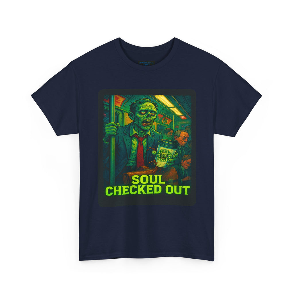Soul Checked Out Tee - Unisex Heavy Cotton, Funny Graphic Tee, Gifts for Halloween, Casual Wear, Street Style