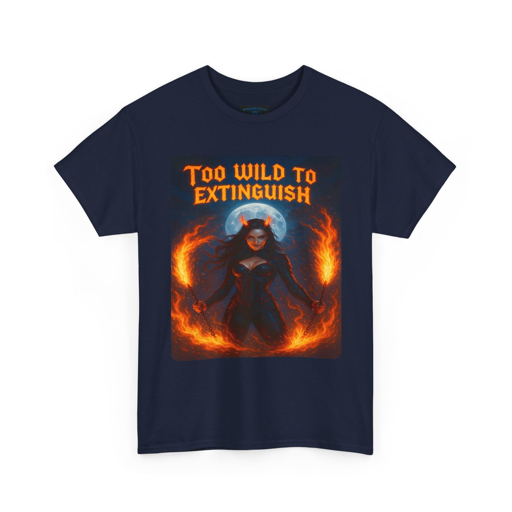 Too Wild to Extinguish Unisex Heavy Cotton Tee - Bold Graphic Tee for Everyday Wear, Unique Gift Idea, Casualwear, Pop Culture Apparel
