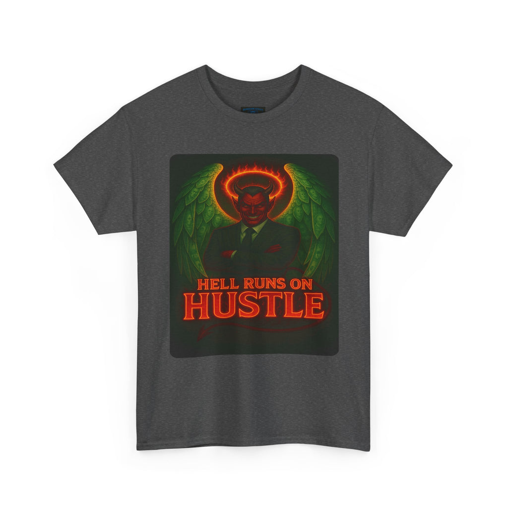 Unisex Hustle Tee, Motivational T-Shirt, Black Graphic Tee, Casual Wear, Gifts for Entrepreneurs, Business Inspiration Shirt